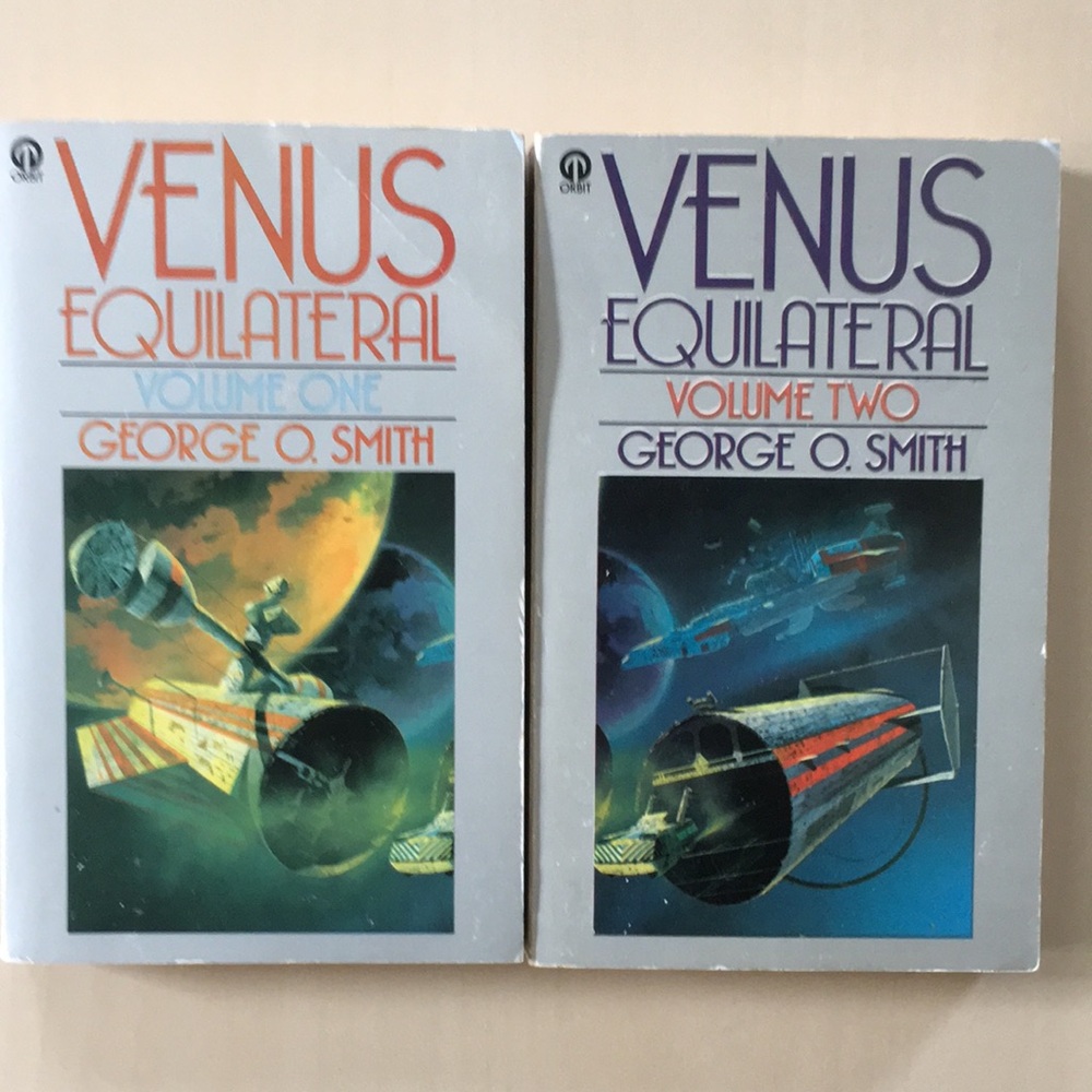 Venus Equilateral Volume 1 & 2 by George O. Smith Set of 2 Paperback Books 1975